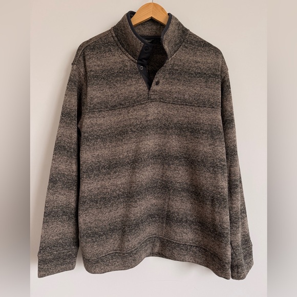 Eddie Bauer Snap Neck Pullover Sweater L - Picture 2 of 5
